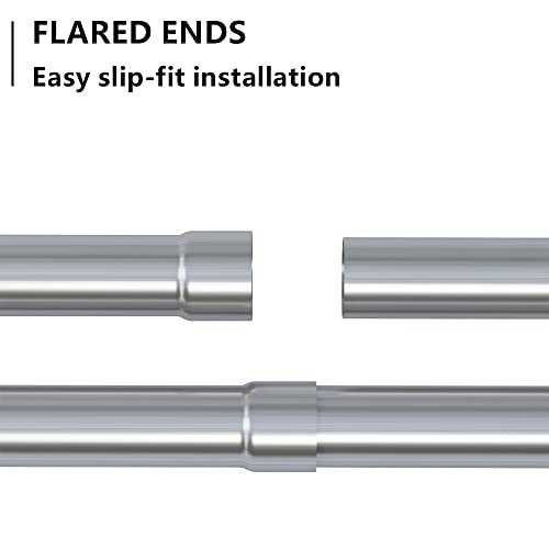 Straight Exhaust Pipe 4" Inlet, 304 Stainless Steel 48" Long Mandrel Exhaust