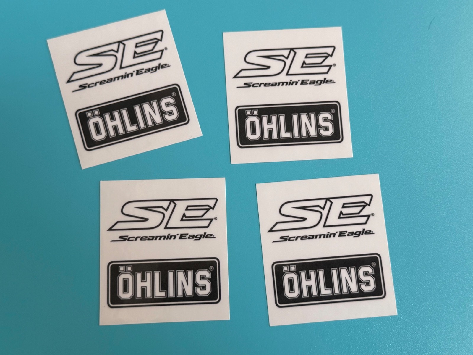 x4 Ohlins Stickers Decal Motorcycle Screaming Eagle 2 x 2.25 Harley Davidson