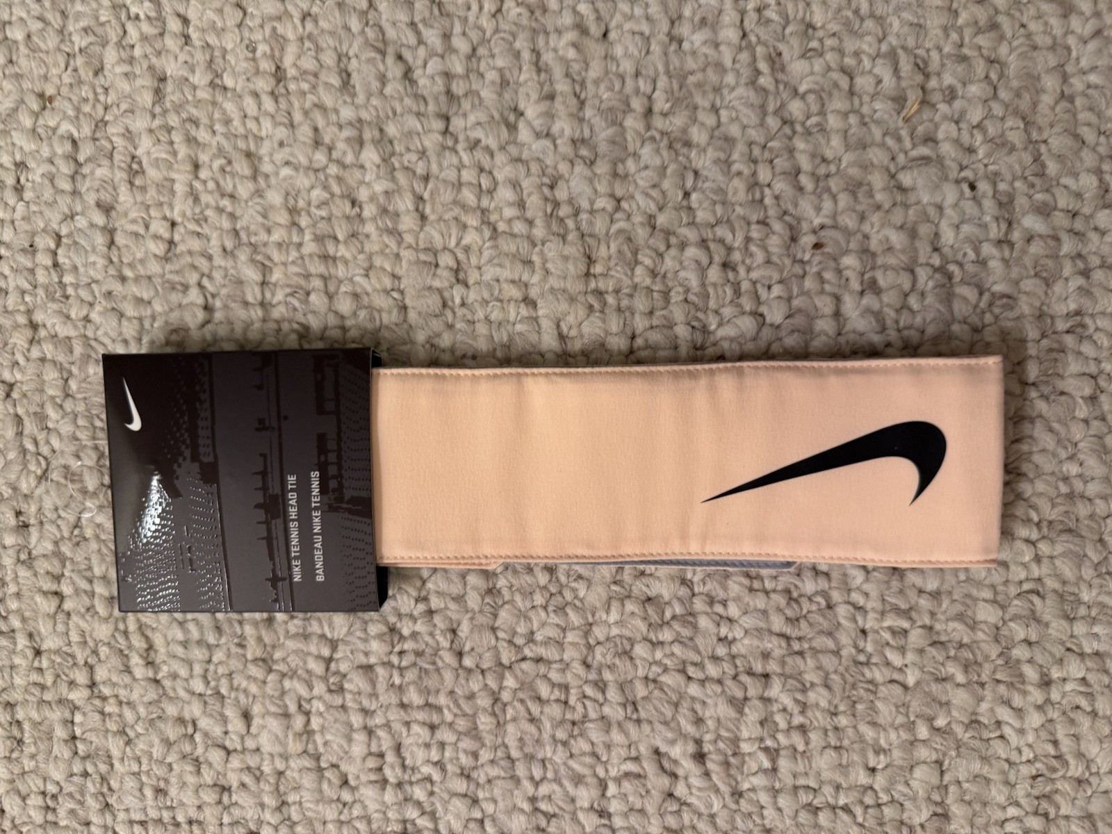 New Nike Unisex Men's Women's Tennis Head Tie - Peach