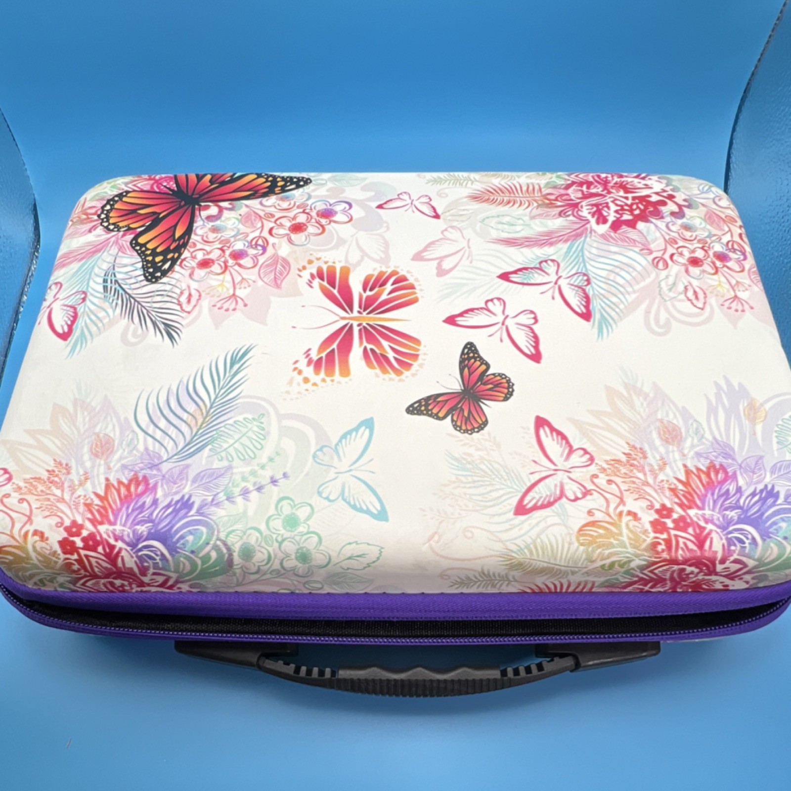 Butterfly Floral Diamond Art Storage Case with Beads, Bead Containers and Tools