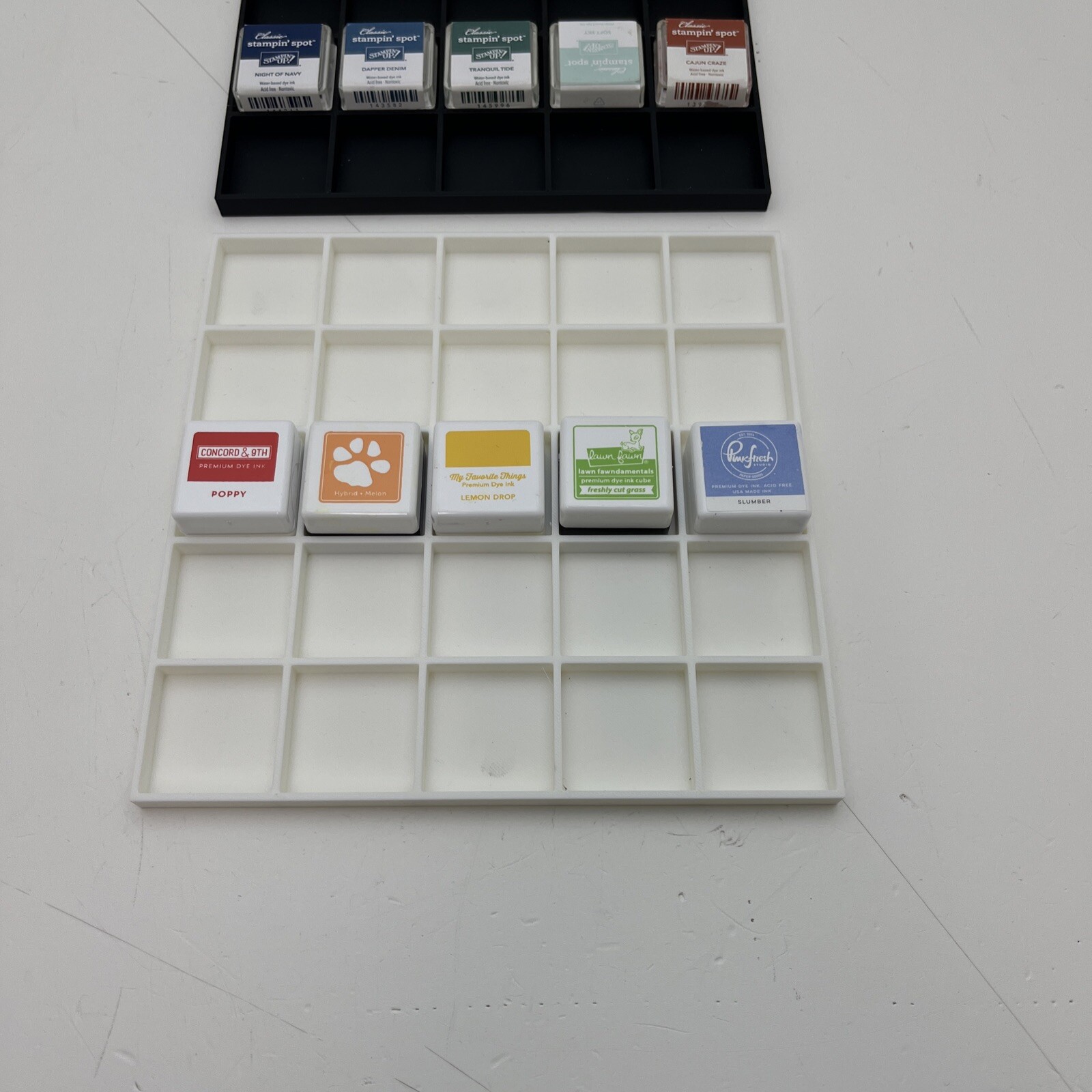 Ink Cube Holder for Storage Holds 25 Cubes Per Tray Stamp Pad