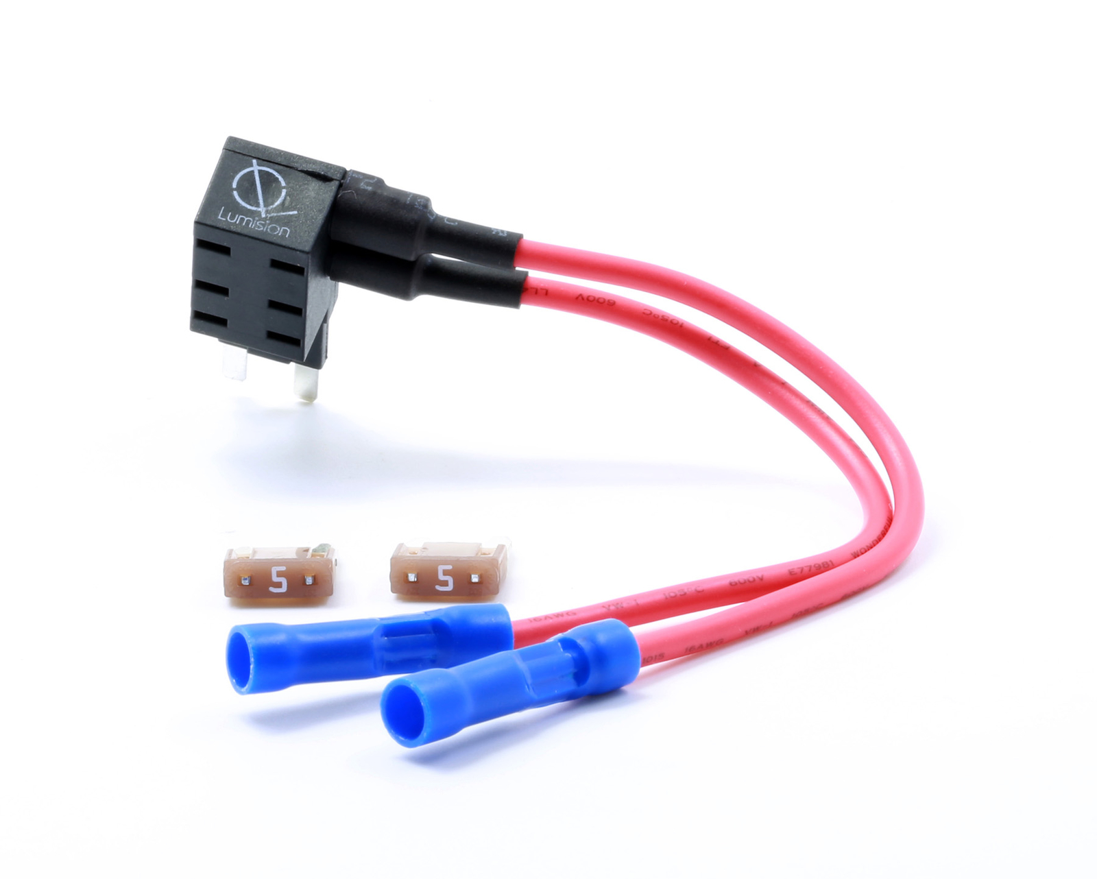 Lumision Dual Fuse Tap Mini APM ATM with 5 AMP Fuses Automotive Boat RV  2 Leads