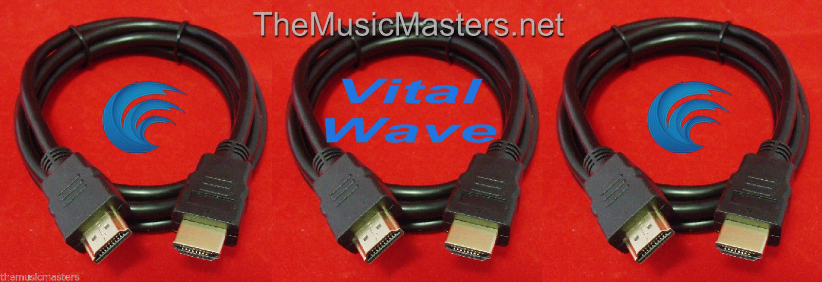3X 3' ft HDMI Cable M-M 1080P 4K Ultra HDTV BLURAY DVD XBOX PS3 Wire Cord VWLTW