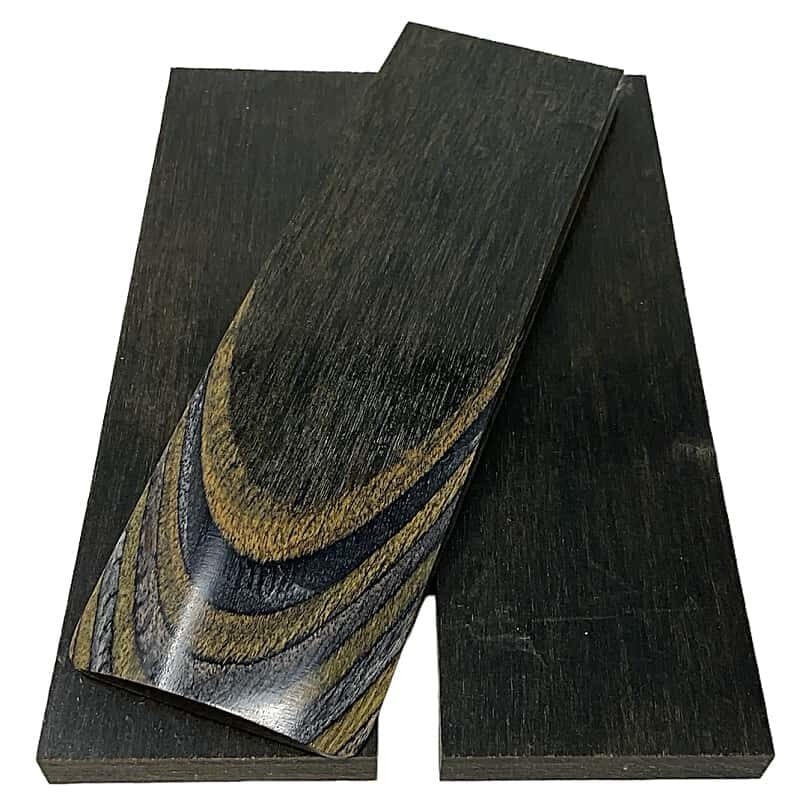 DymaLux "OLIVE SHADE" Laminated Wood Knife Handle Scales- 1/4" x 1.5" x 5"