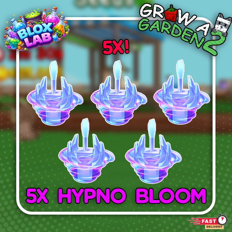 💸Grow a Garden 2 | 5X Hypno Bloom Seed FAST 🚚 CHEAPEST