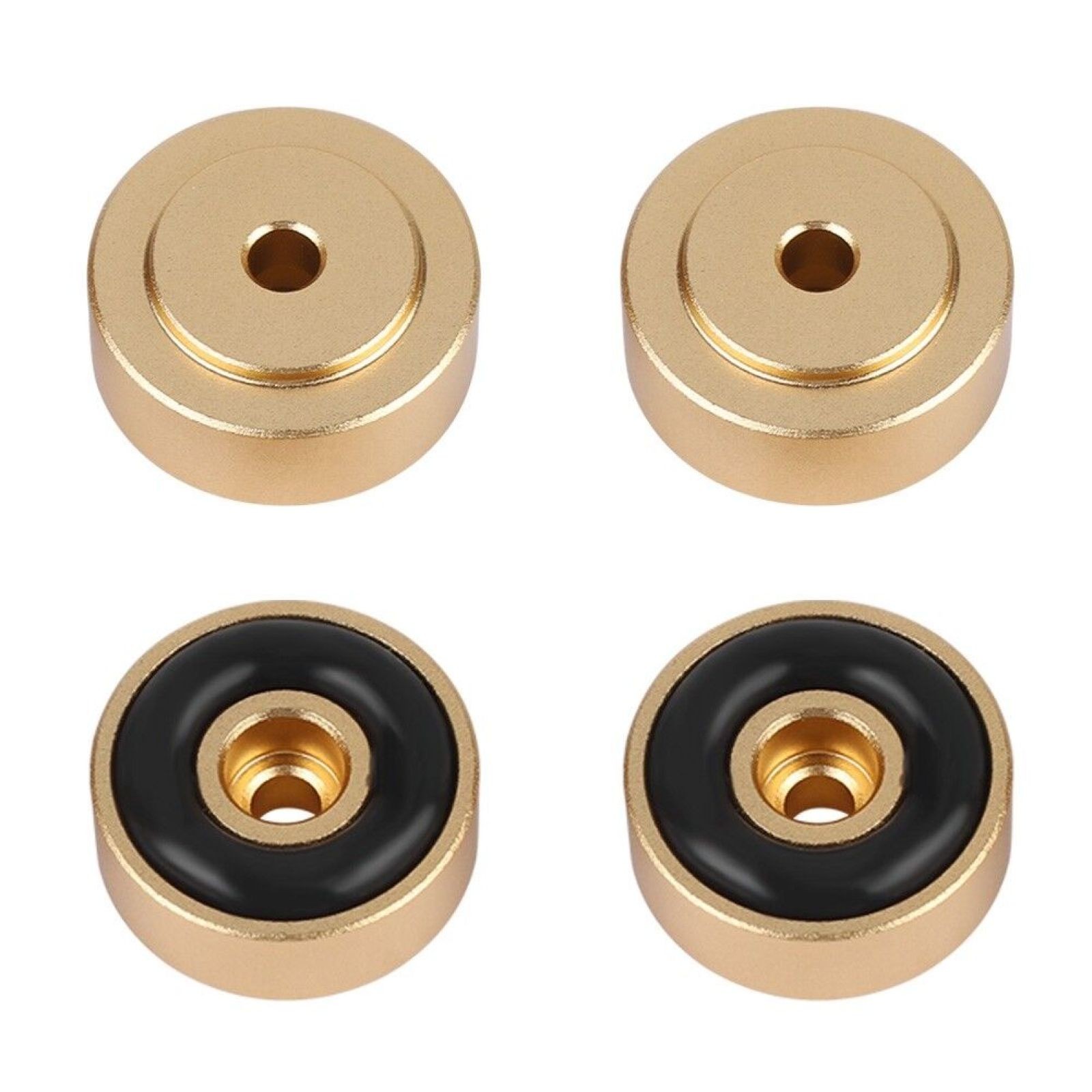 4* Aluminum Shock Absorber Turntable Pads Audio CD HIFI Speaker Isolation Feet//