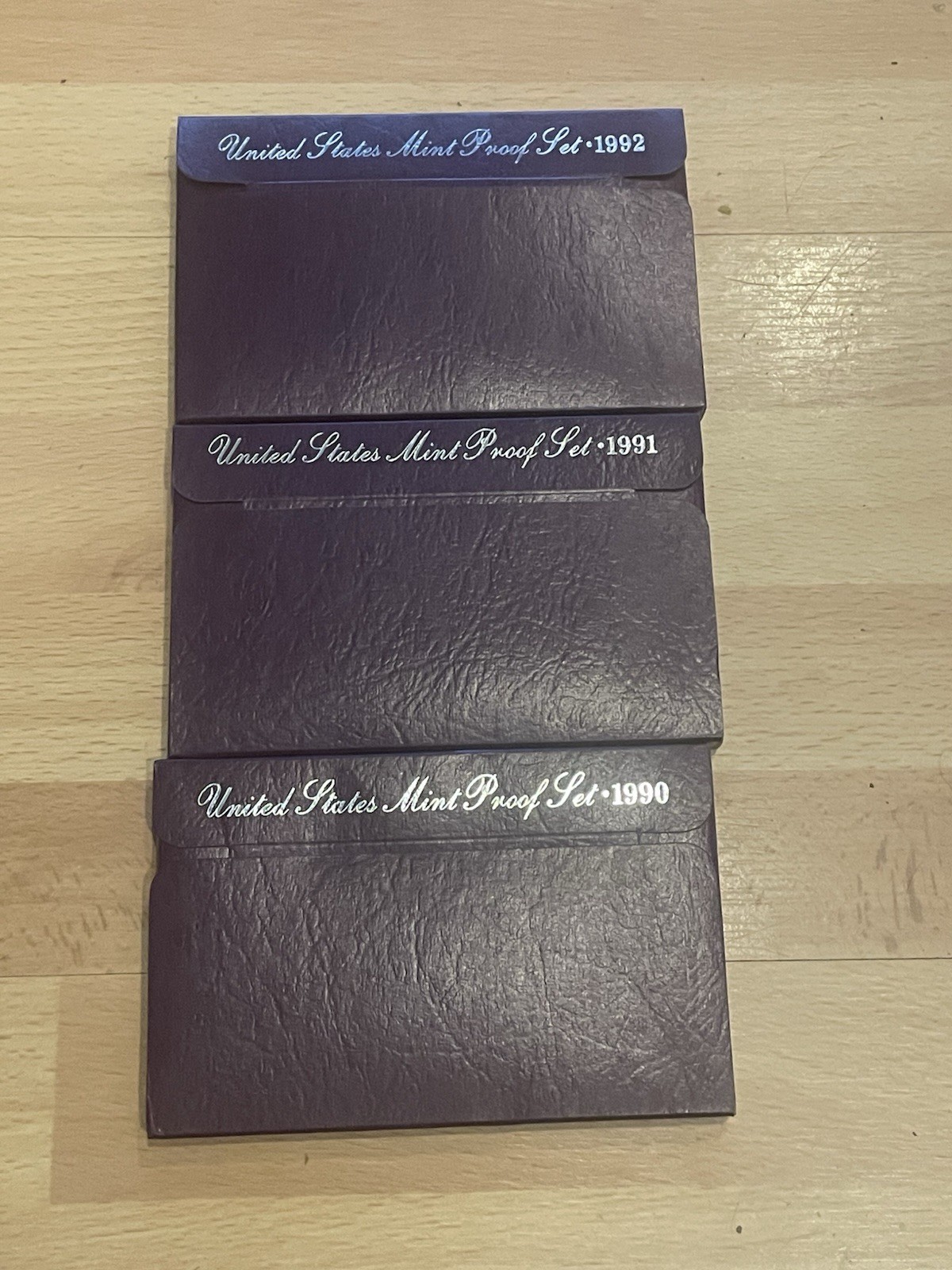 1990 1991 1992 United States Proof Sets