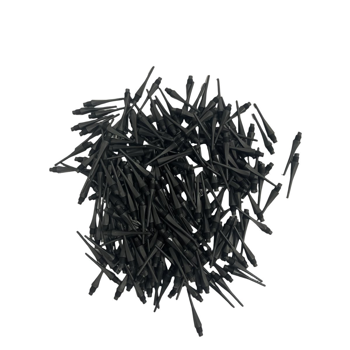 Shelti Dart Tips - Black - 2BA - Bagged - 1000 Tips/Bag