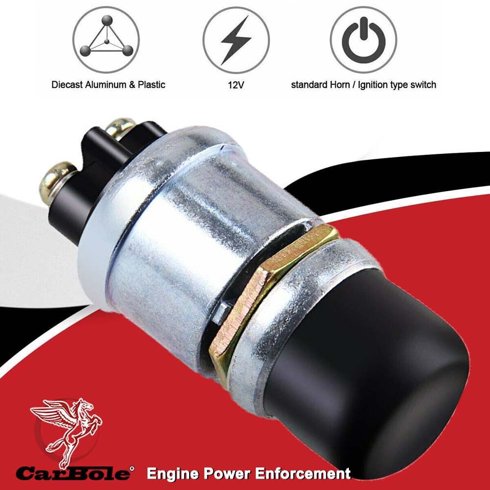 Push Button Momentary Starter 50A Ignition Switch On-Off 12V DC For Car marine