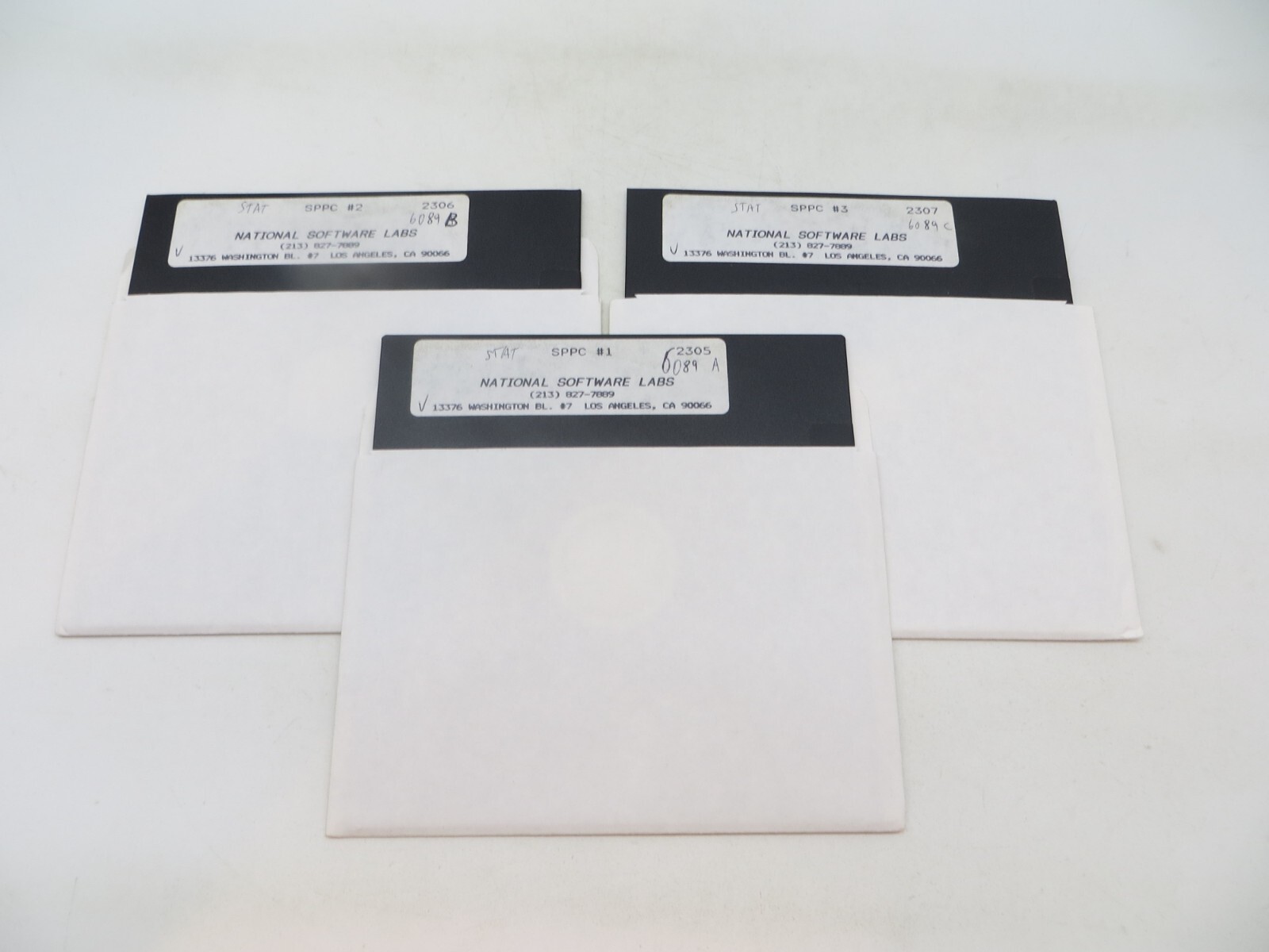 5.25" Floppy Disks SPPC #1 #2 #3 vintage National Software Labs computer discs