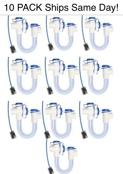 3/4 Inch Clear Condensate Trap’s with Cleaning Brushes (10PACK) HVAC PVC U Trap