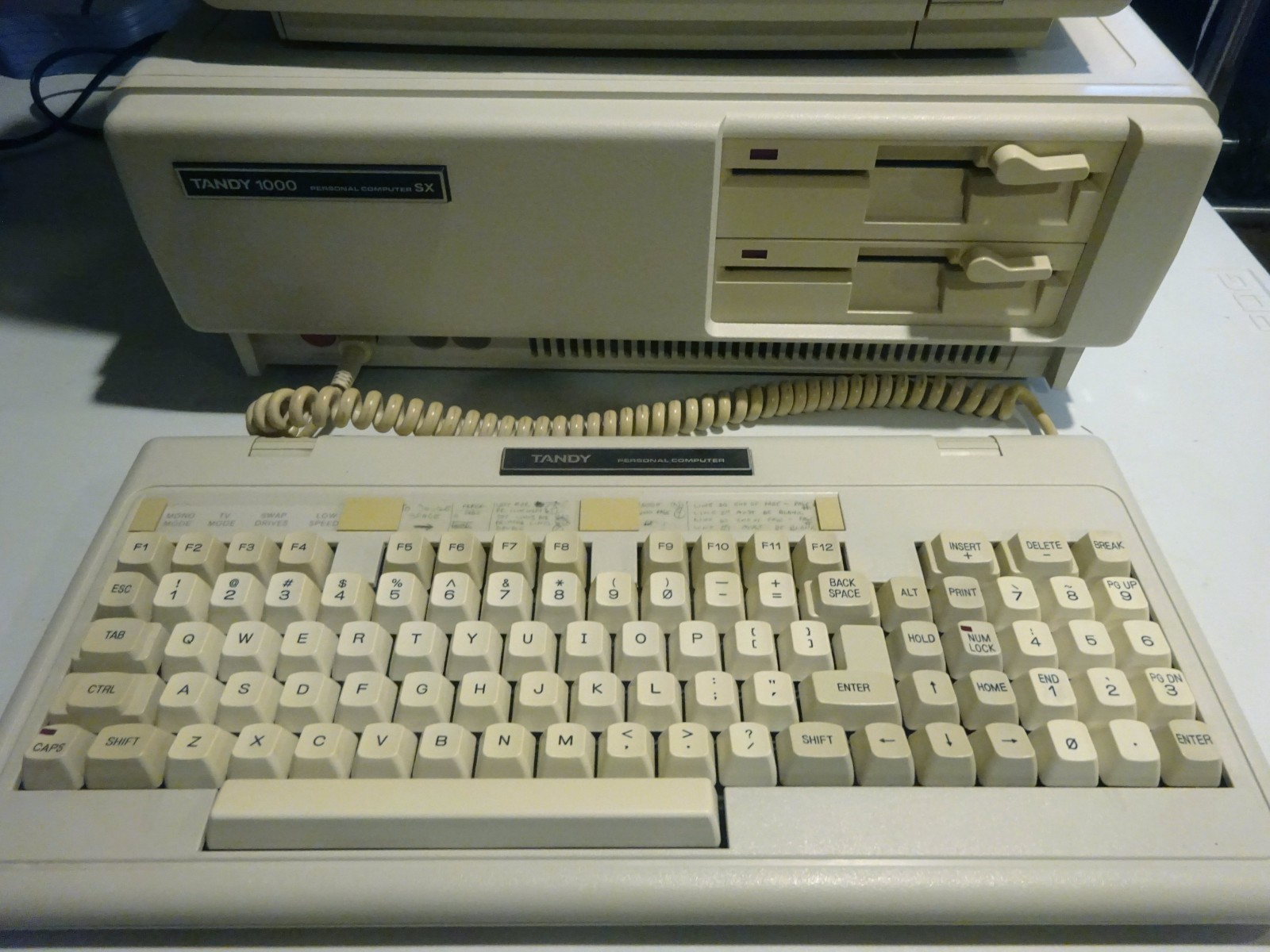 Vintage Tandy 1000SX : XT-IDE SD card HD - 640k DOS 3.3  & Starflight