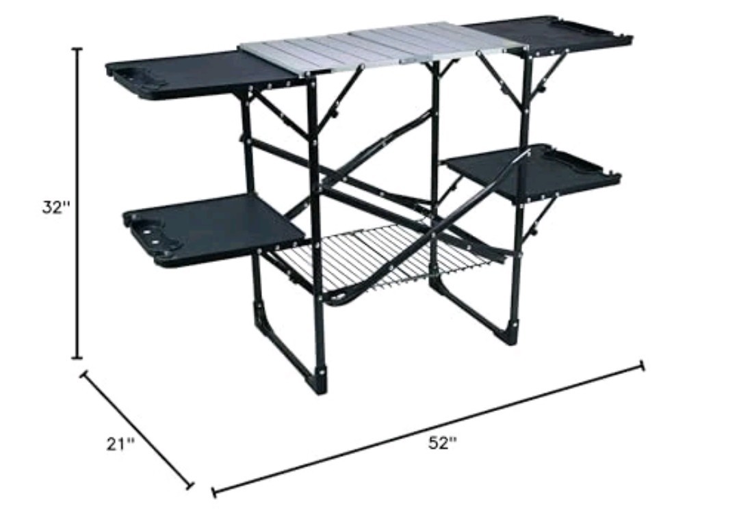 Gci Outdoor Slim-fold Cook Station | Portable Folding Kitchen Table Wi