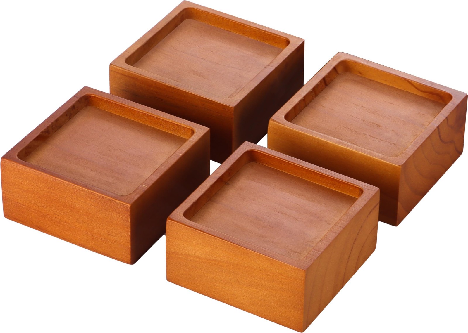 2 Inch Solid Pine Wood Bed Furniture Risers Heavy Duty Chair Couch Elevator