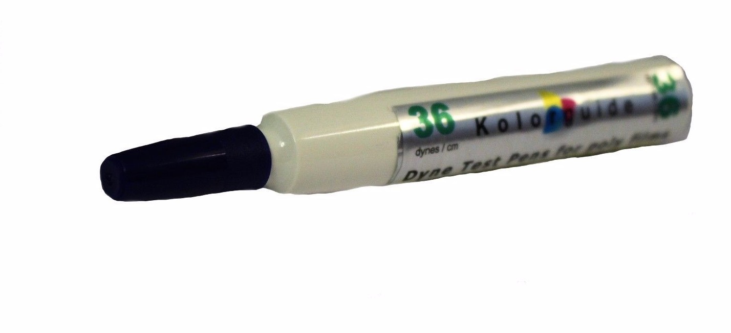 36 Dynes/cm Dyne Test Pens – 12 Pack – Surface Energy Testing for Plastic Film –