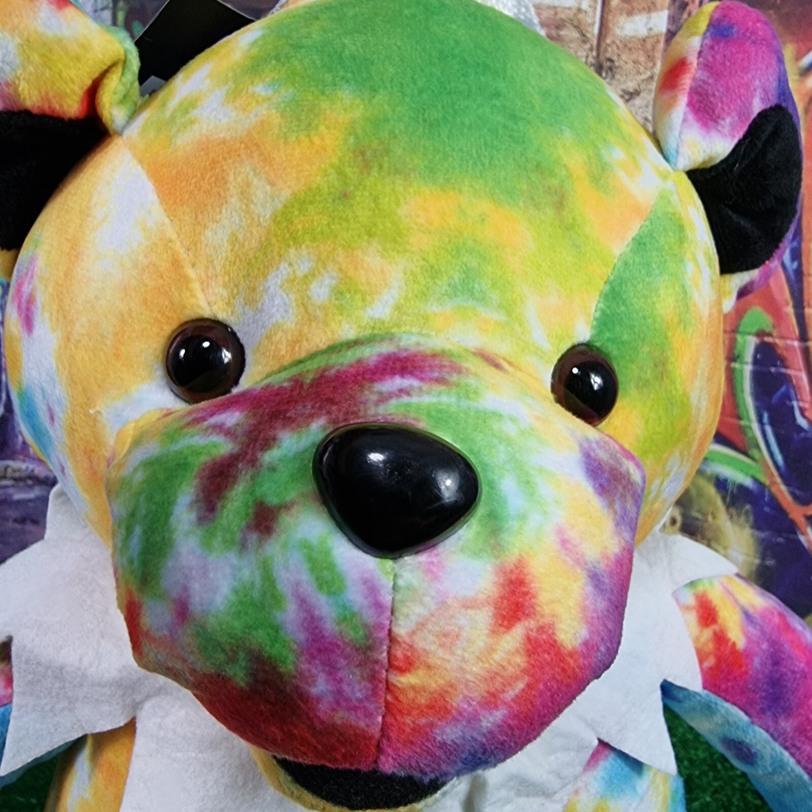 Grateful Dead Bear Tie Dye Backpack 16” Tall, Adjustable Straps New (B7)