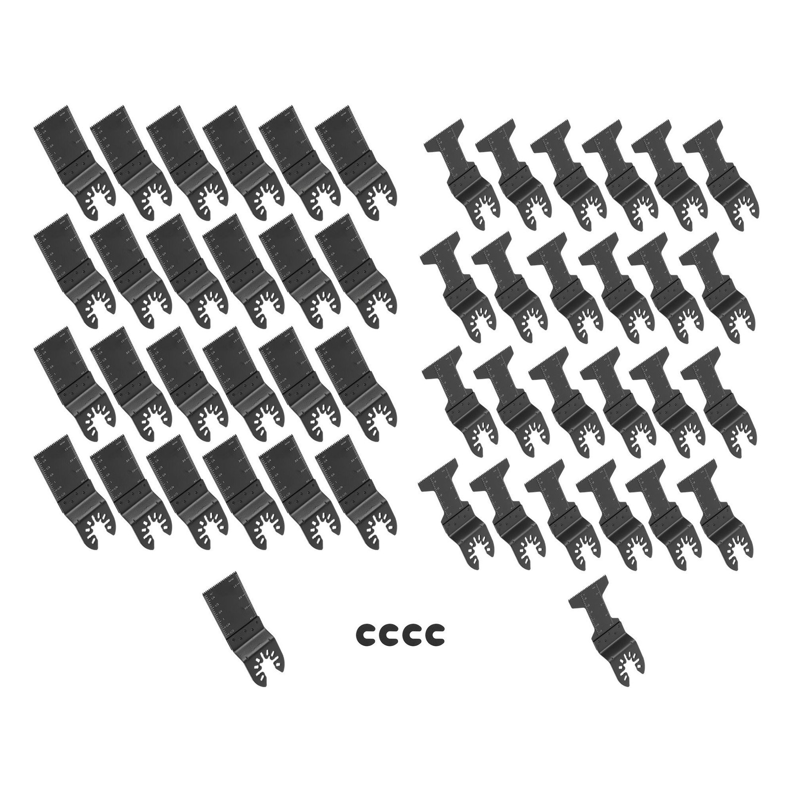 50Piece 2Type Universal Oscillating Tool Multitool Blades for Metal Cutting