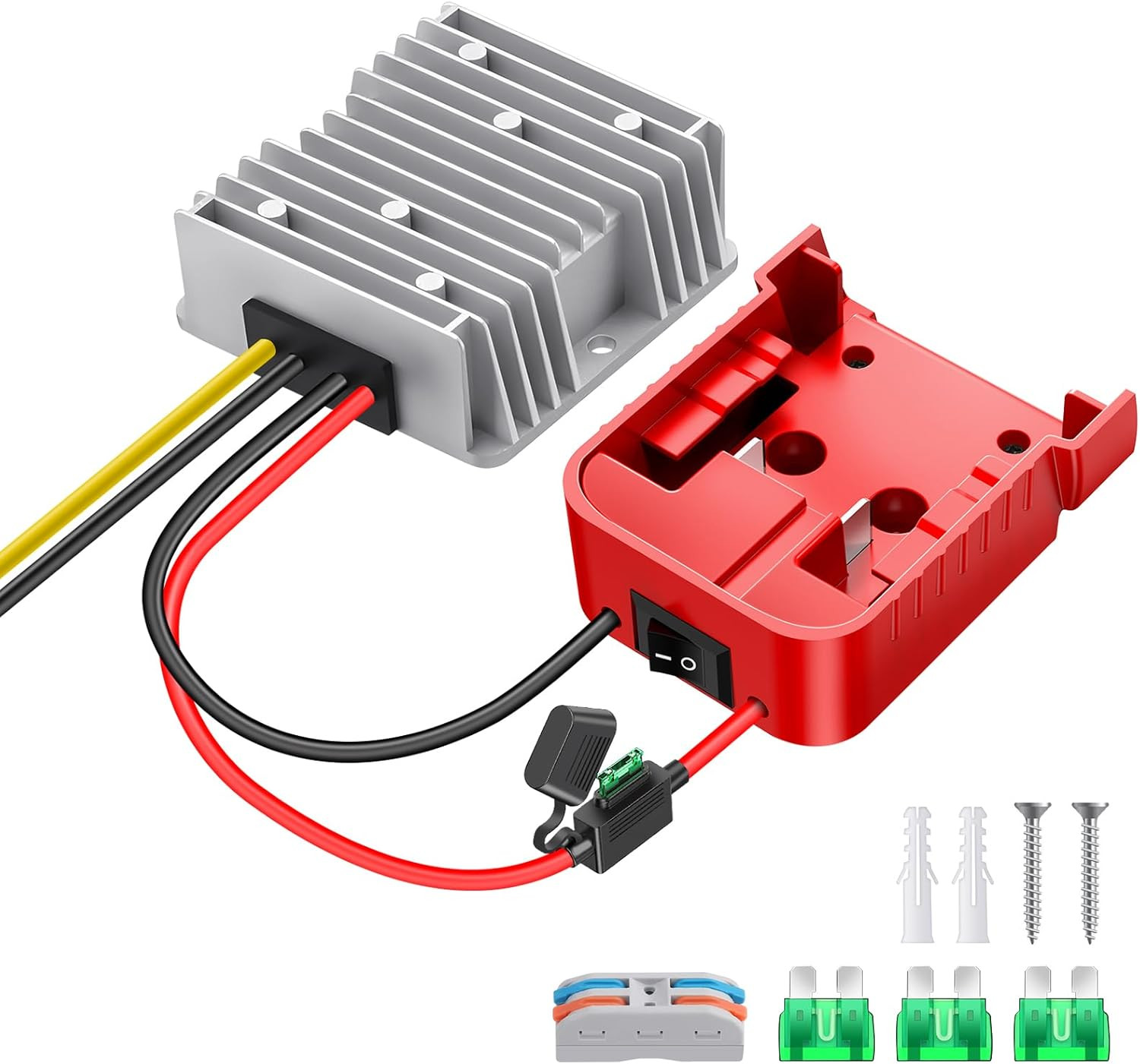 18V to 12V Step down Converter,Compatible with Milwaukee M18 Battery Adapter,Dc