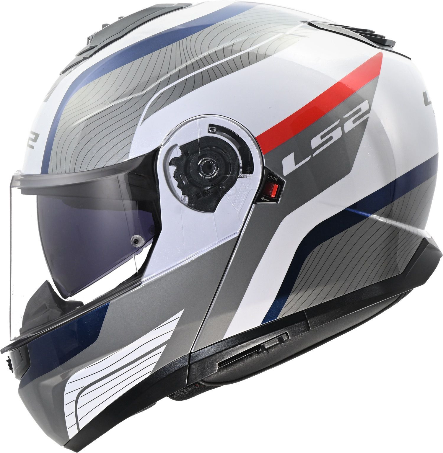 LS2 FF908 Strobe II Helmet Monza White Blue Red