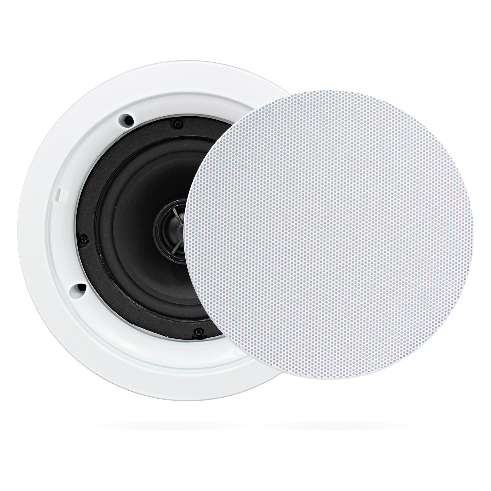 Herdio 5.25" Bluetooth Ceiling Speakers 2-Pack 300W Flush Mount Stereo