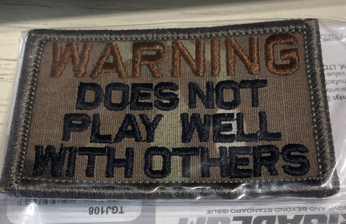 Morale Patch - Doesn’t Play Nice With Others - New And Wrapped