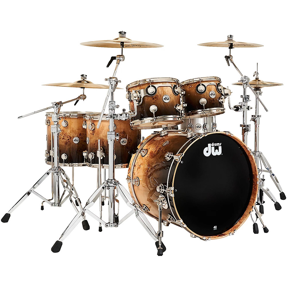 DW Collector's Series 5-Piece SSC Maple Exotic Shell Pck w/Natural/CBF/Mapa Burl