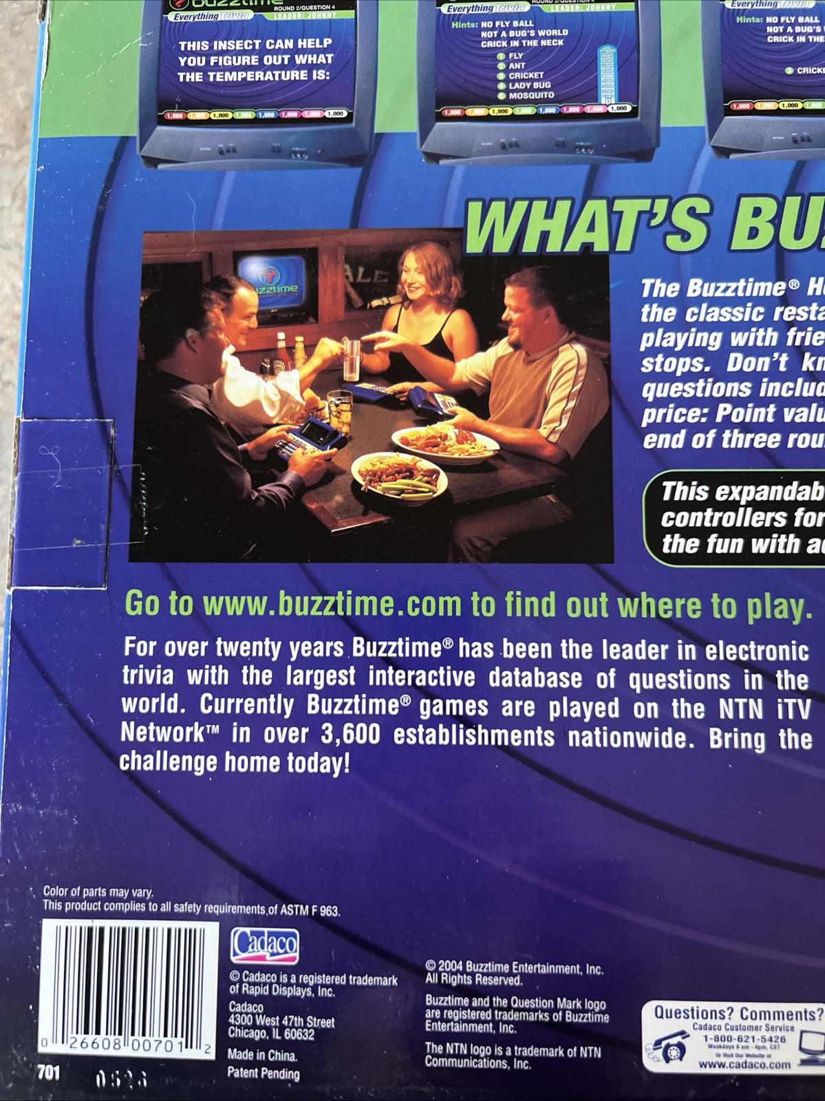 Buzztime Home Trivia System Console & 2 Wireless Controllers