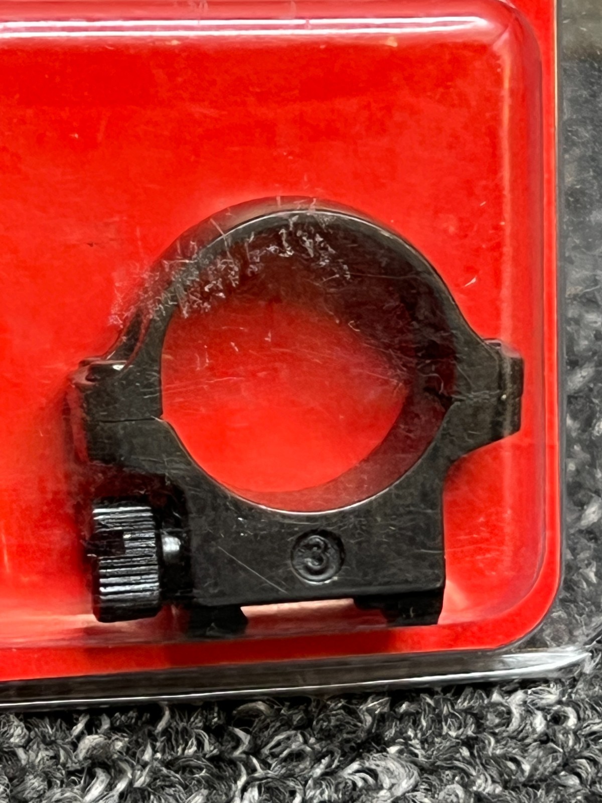 Ruger 90269 Clam Pack Single Scope Ring Low 1" Diameter Blued 3B - Ships Free!