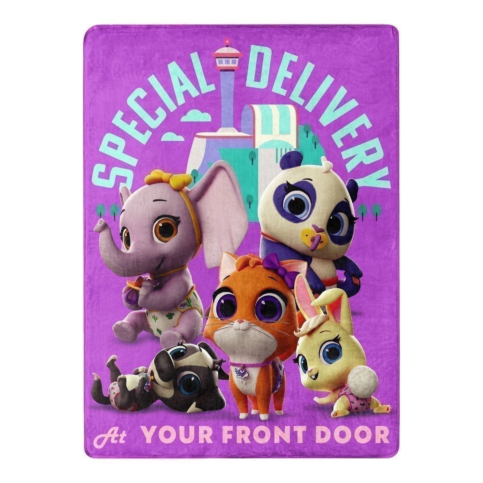 Disney T.O.T.S. "Special Delivery" Throw Blanket Silk Touch, 46" x 60"