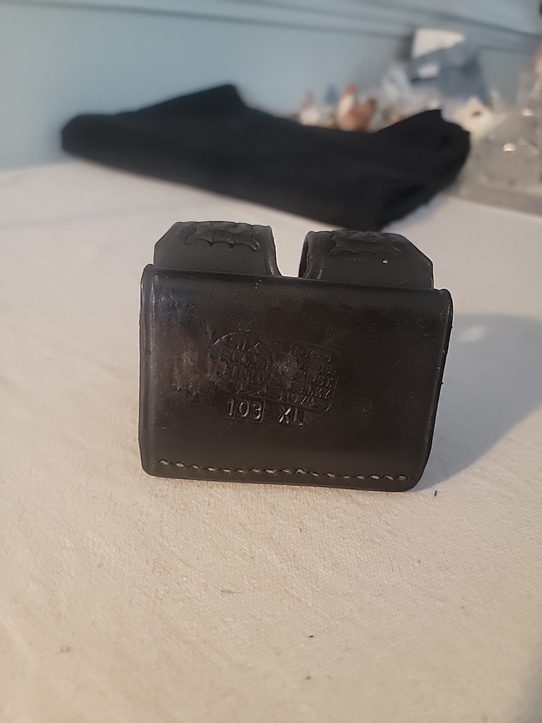 HKS 103 Med Speed Loader Dual Case Pouch belt loop Black