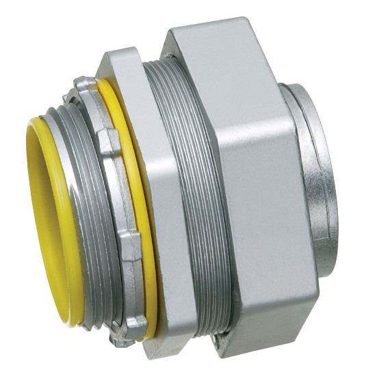 ⚡️3-Inch 3" Liquid Tight Straight Connector Insulated Malleable Iron