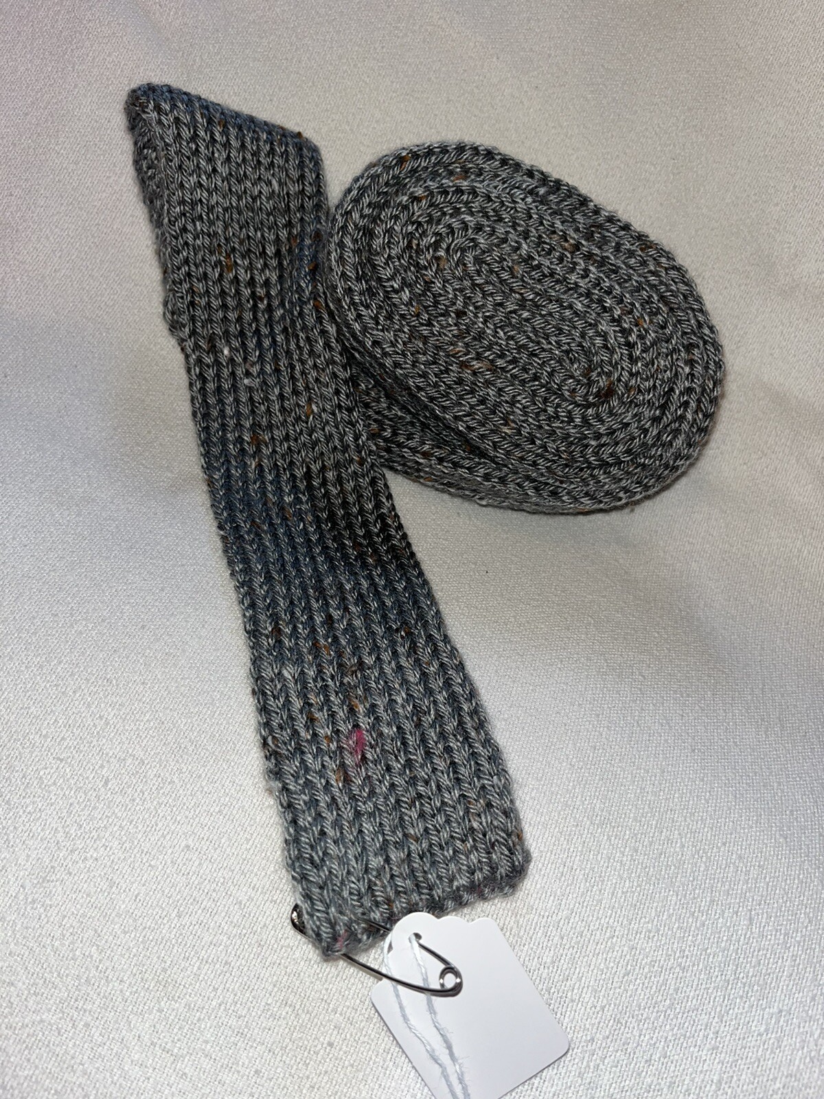 72” Handmade Knitted Knit Dual-Layer Scarf