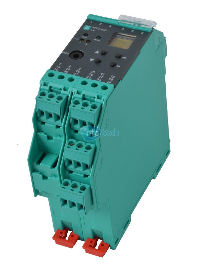 Pepperl and Fuchs Temperature Converter With Trip Values KFD2-GUT-1.D
