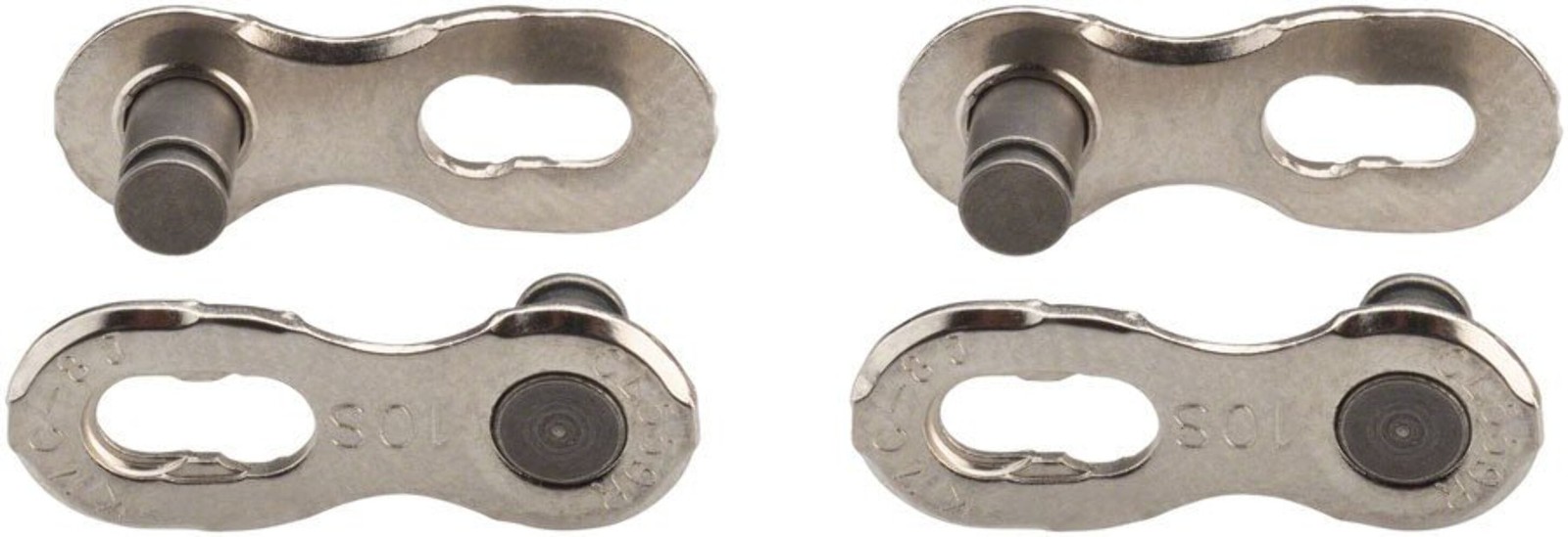 KMC MissingLink CL559R Connector - 10-Speed Reusable Silver 2 Pairs/Card