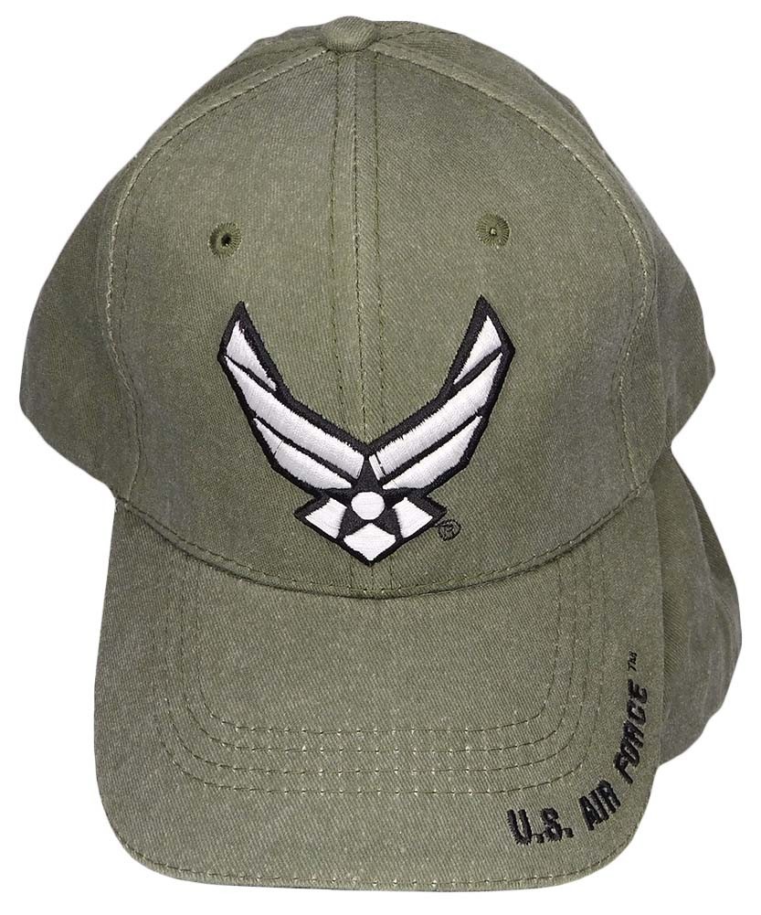 U.S. Air Force Insinga Hat - USAF Washed OD Green Baseball Cap