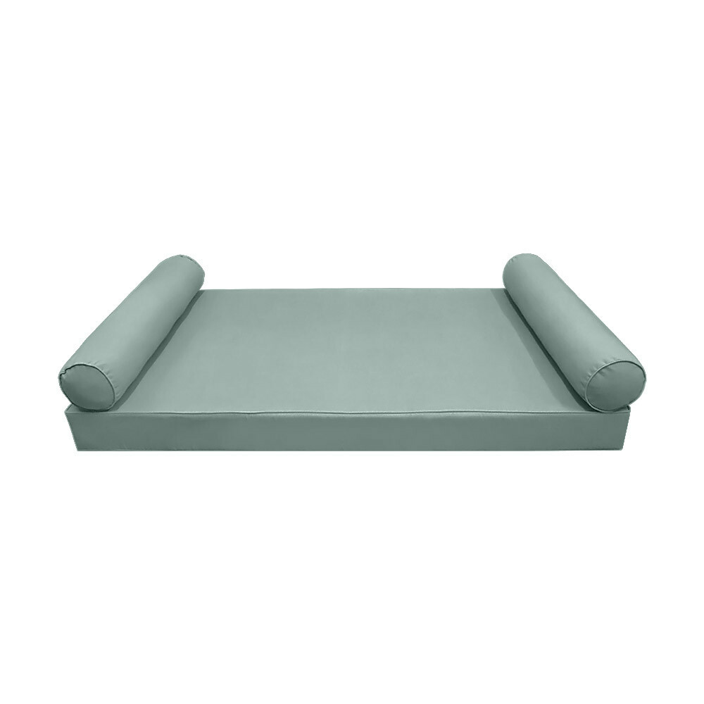Style5 Crib Size Pipe Trim Mattress Bolster Pillow Outdoor Slip Cover ONLY AD002