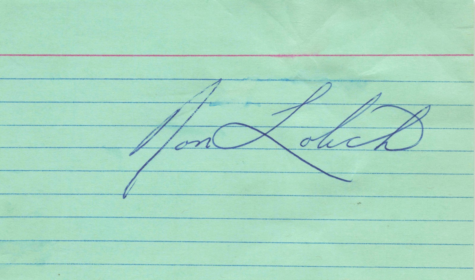 Ron Lolich - White Sox - Signed Autographed 3x5 Index Card 240