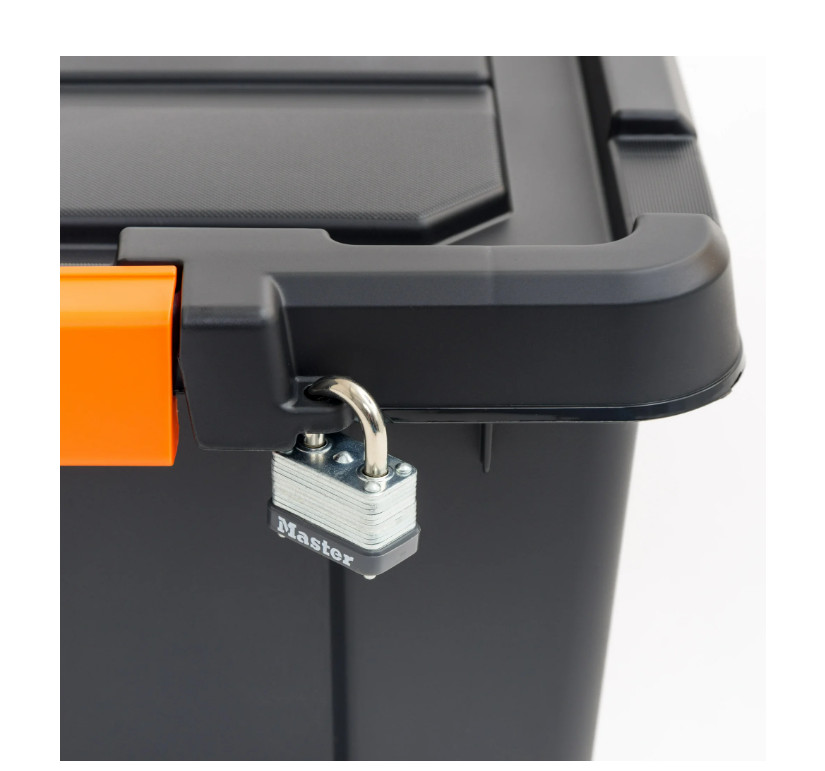 12 Gallon Plastic Storage Bins with Lids Latching Heavy Duty Containers
