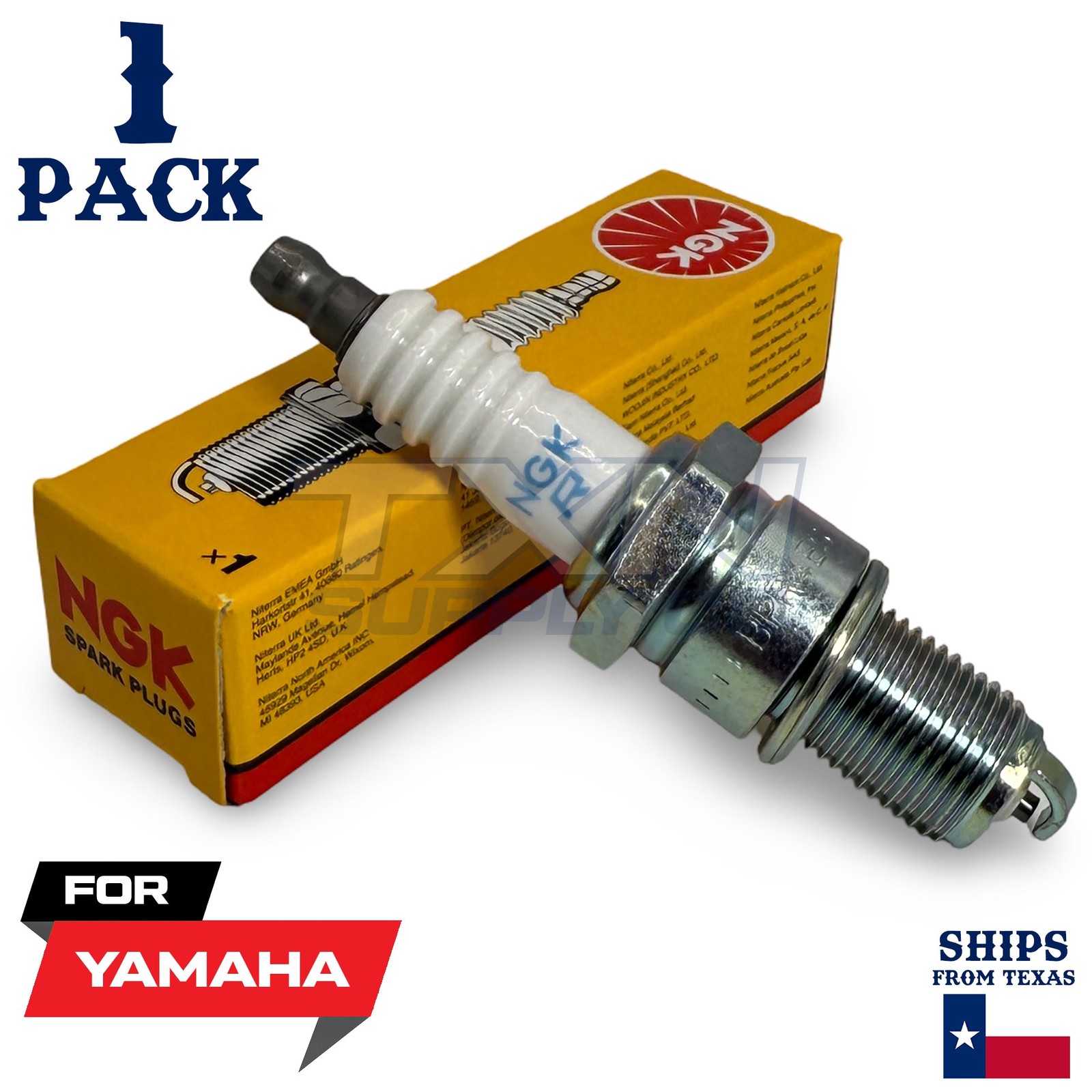 1 NGK Spark Plug - For XTZ 125 XE Yamaha Motorcycle