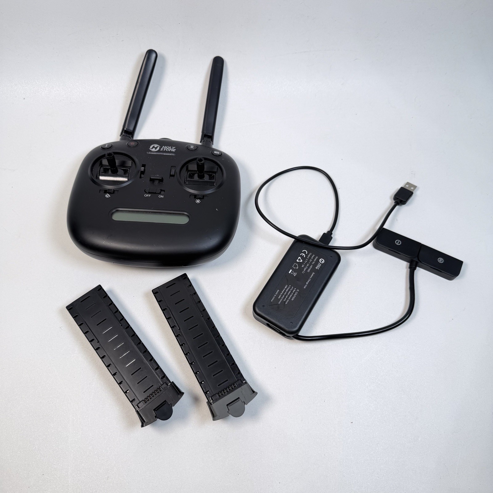 Replacement Batteries (2), Charger, Controller for Holy Stone HS700D