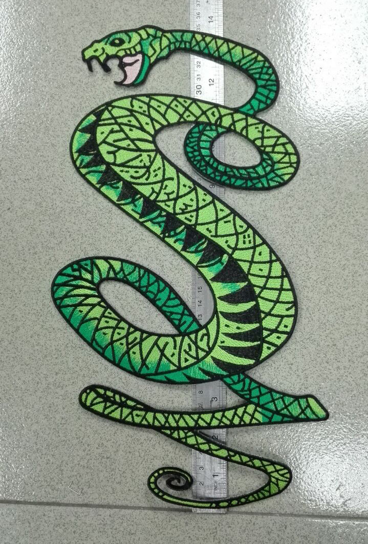 Tunnel Snakes large motorcycle style embroidered patch Fallout