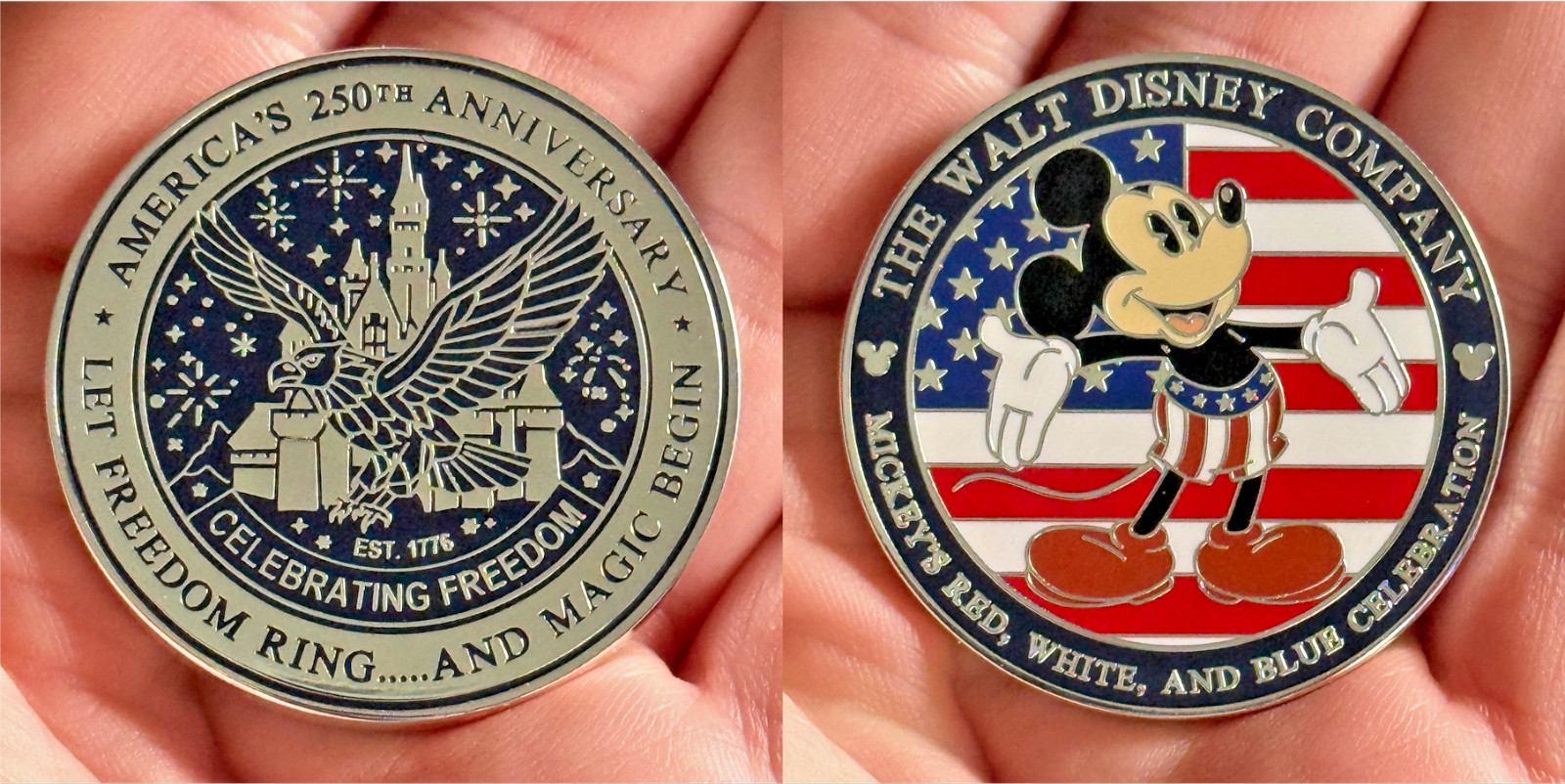 Walt Disney Company Security 250th Anniversary USA America 250th Challenge Coin