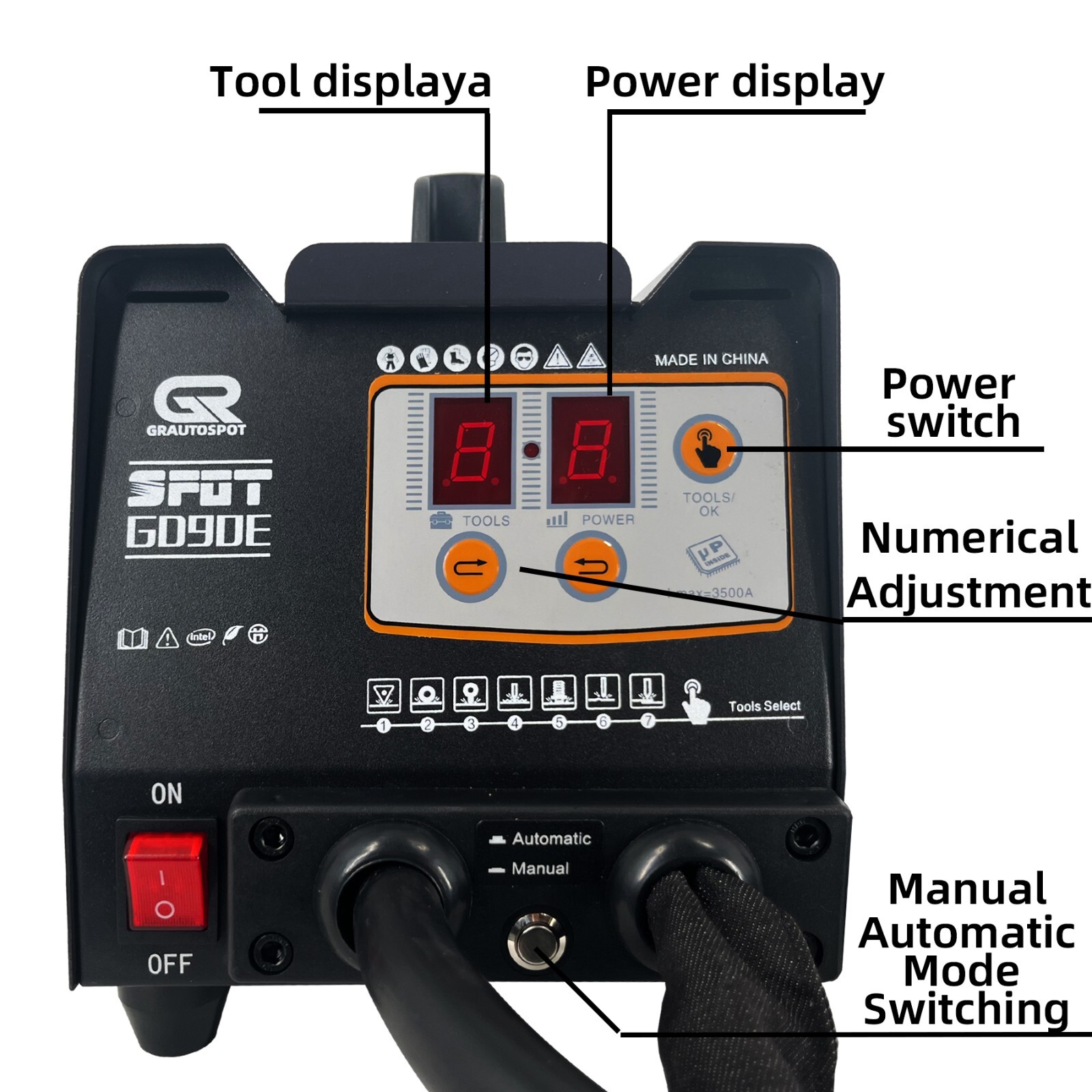 90E 3KW Panel Spot Puller Dent Repair Vehicle Multispot Dent Repair Machine