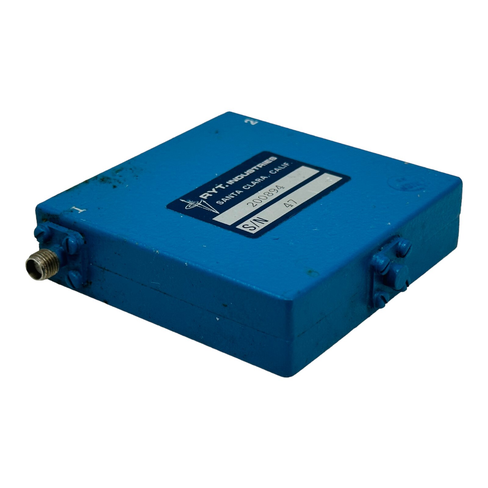 RYT INDUSTRIES MODEL 200894 MICROWAVE ISOLATOR USED