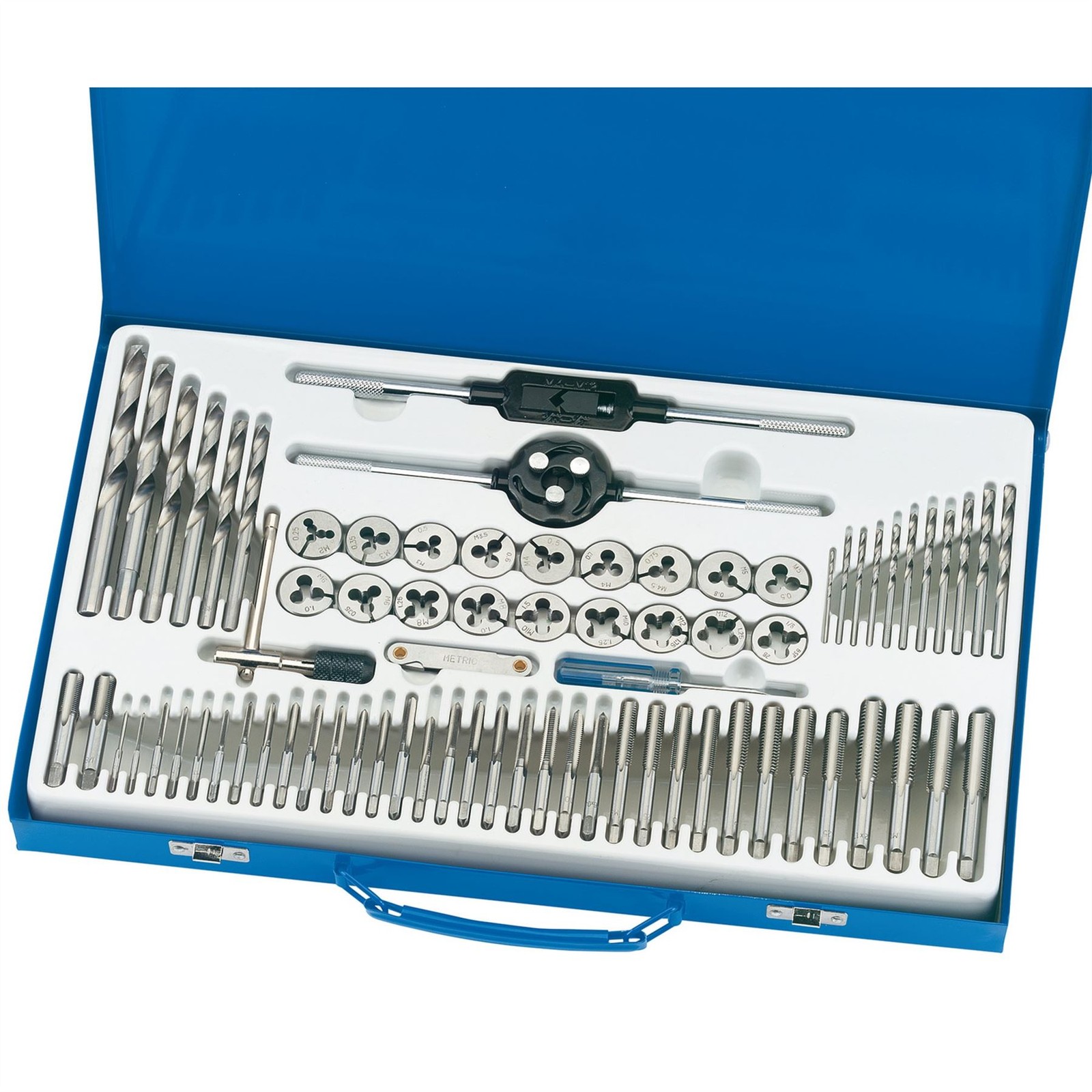 Draper 79205 Combination Tap and Die Set Metric and BSP 76 Piece