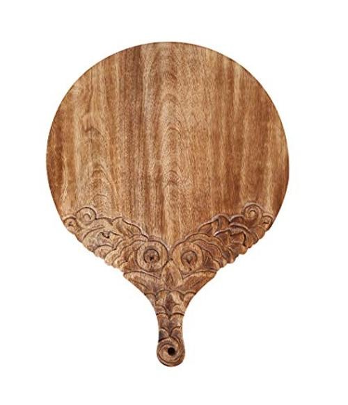 VERSAINSECT nd carved round Chopping & Serving Tray for kitchen, dining table
