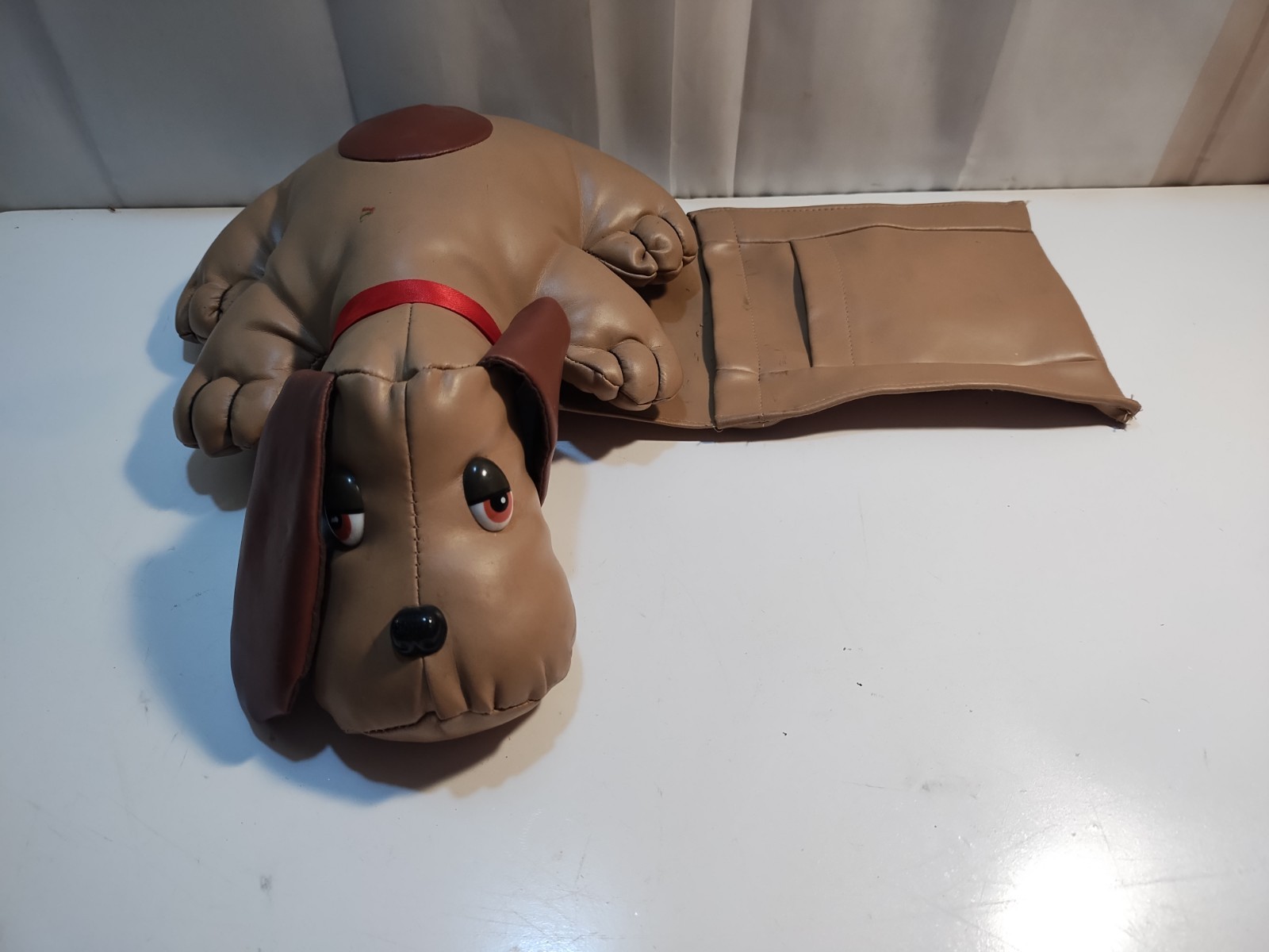 Vintage Puppy Dog Remote Control Phone TV Caddy Holder Couch Armchair Pouch READ