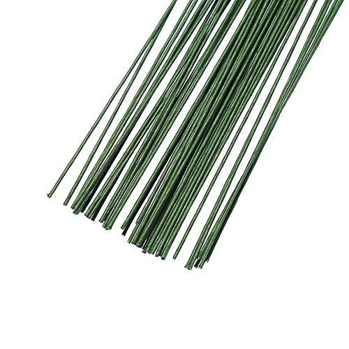 Dark Green Floral Wire
