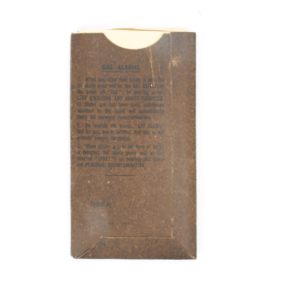 Original British WWII Anti-Gas Eye Shields in Original Packaging- Not For Use