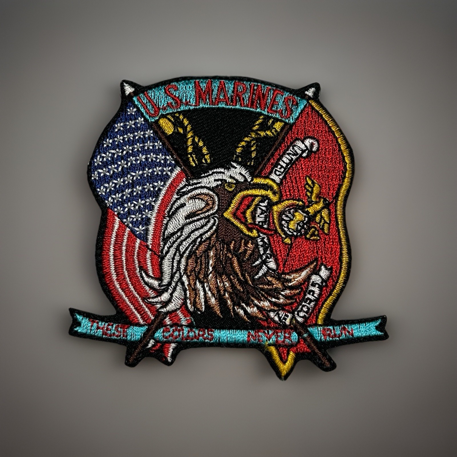 US Marines Patch 3” Tall - Sew Or Iron On